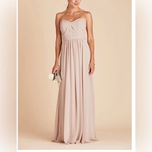 Birdy Grey Grace Convertible Mesh Bridesmaid Dress. Taupe. Size Small NW…